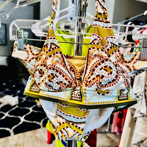 J.Crew Vintage Paisley 3pc Set size Small (Cover up large) - Picture 2 of 12